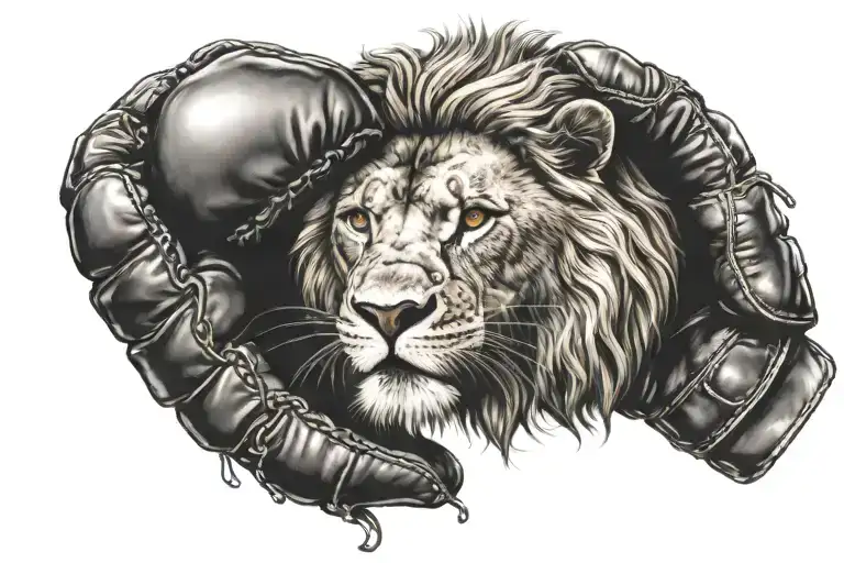 Lion Head An Boxe Glove