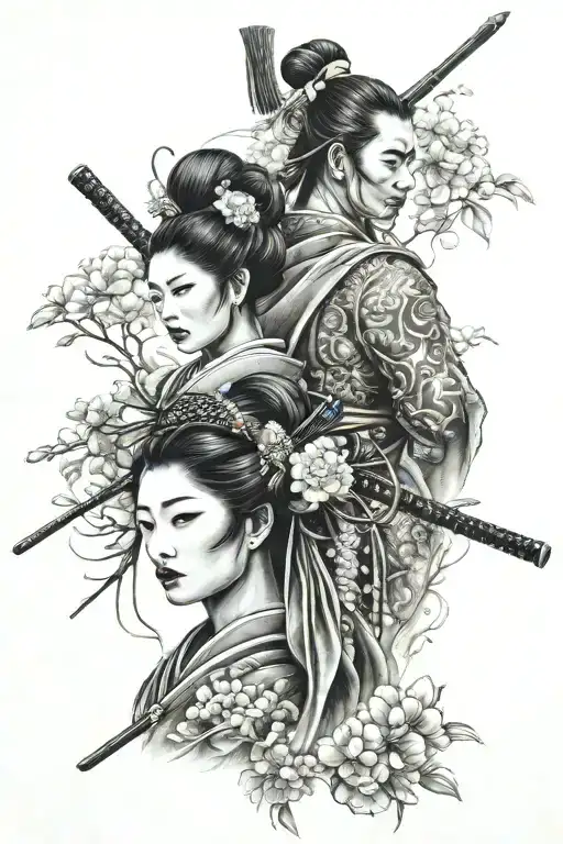 Geisha And Samurai