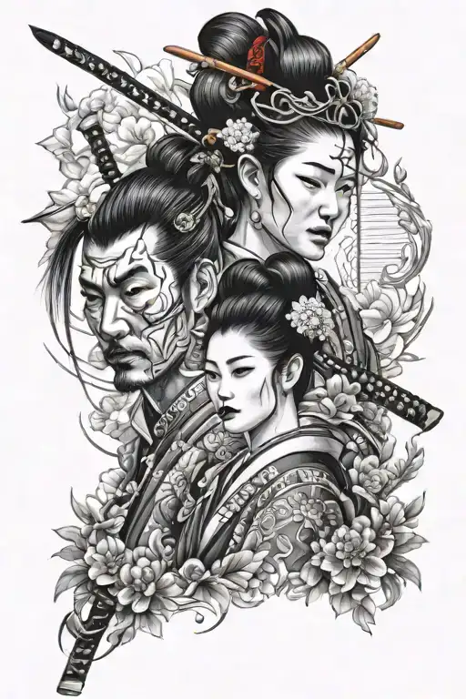 Geisha And Samurai