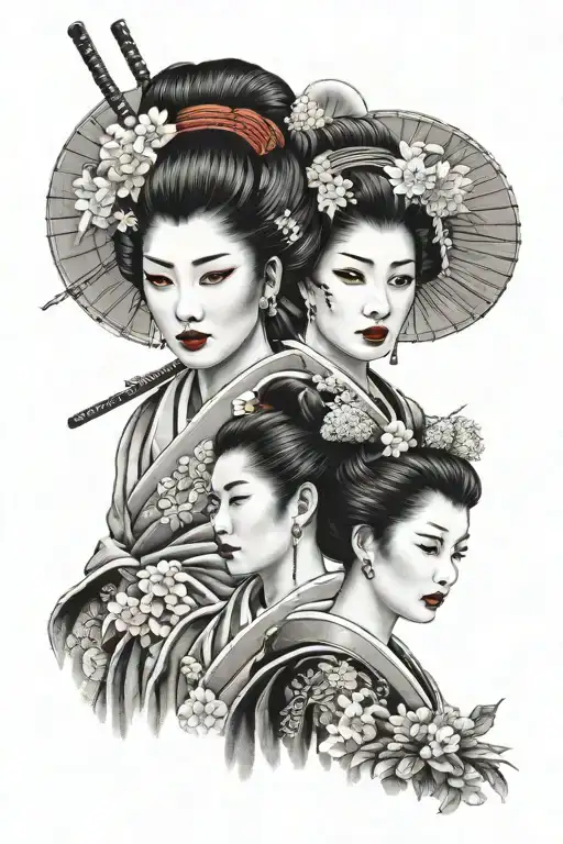 Geisha And Samurai