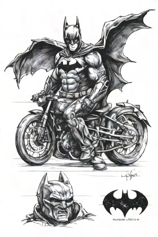 I Need Christin Bale's Dark Knight Portrait Sketch With Thrashpolka Elements