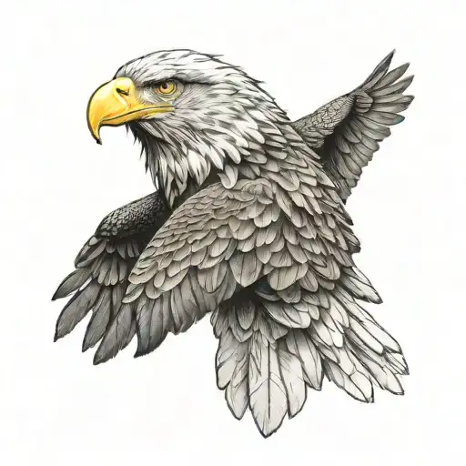 A Loyal Eagle Flying