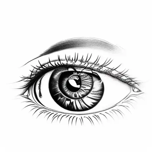 A Female Eye Where The Eye Is The Full Moon