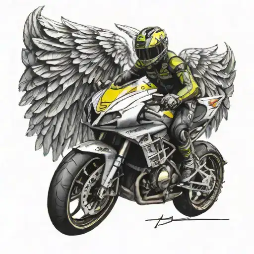 Vr46 With Angel Wings