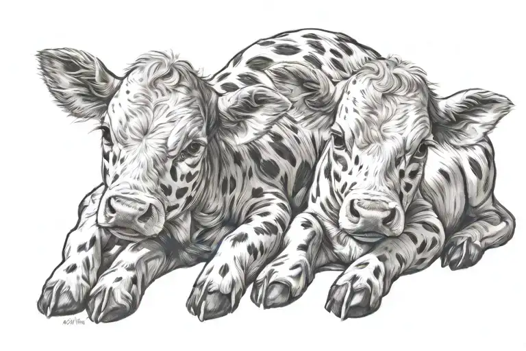 Baby Calf With Two Heads