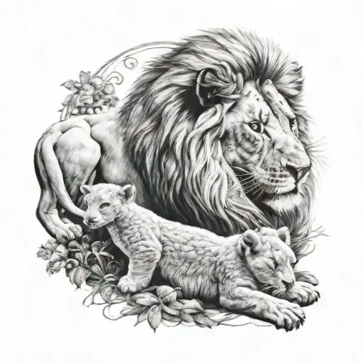 Lion And Lamb Lying