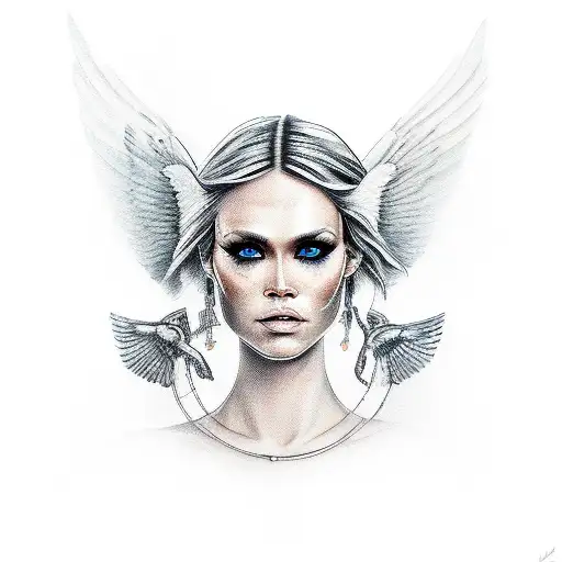 Valkyrie With Beautiful Face