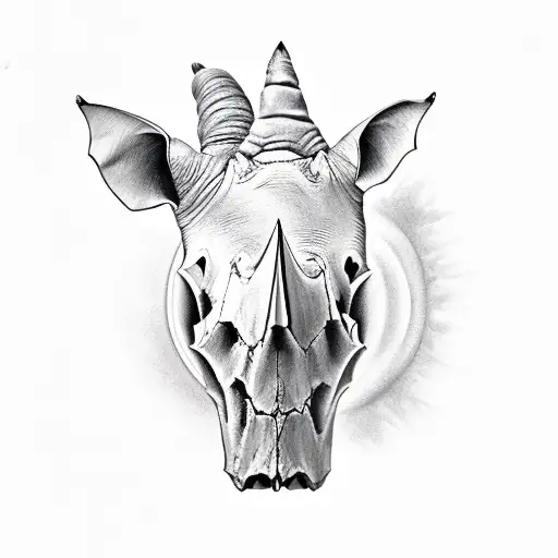 Rhinoceros Skull