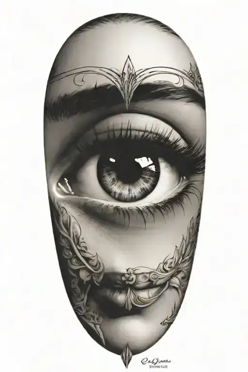 Women Eye Symbol Integrated