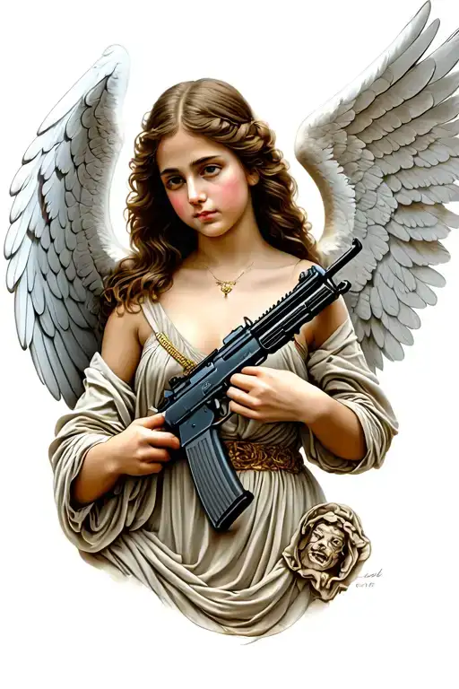 Angel In Realism With An Ak47