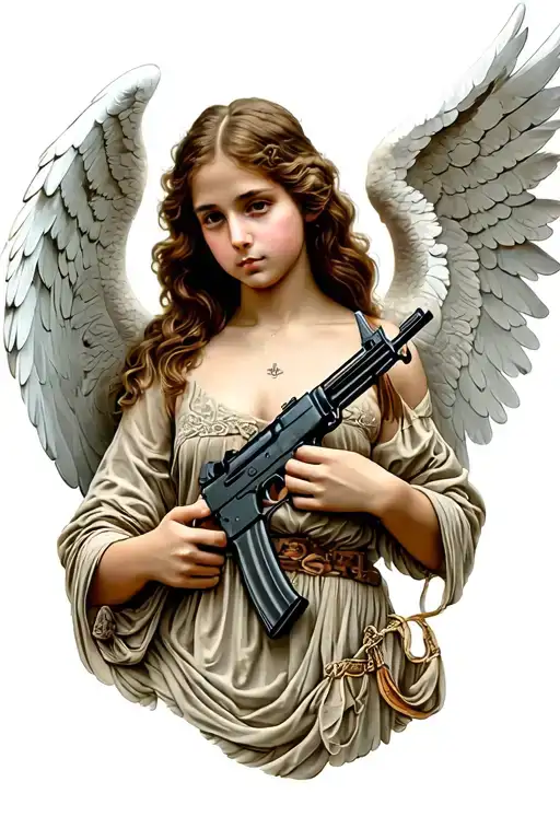 Angel In Realism With An Ak47