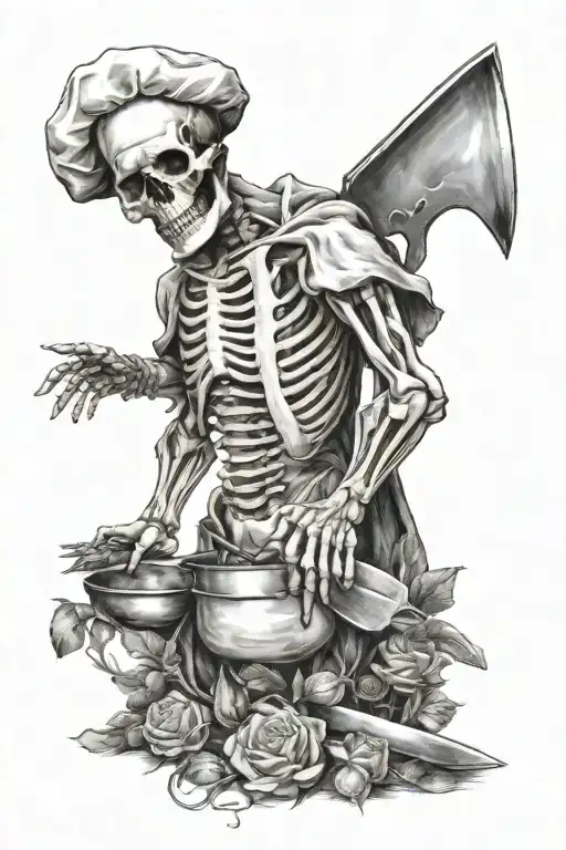 Skeleton Chef Knife