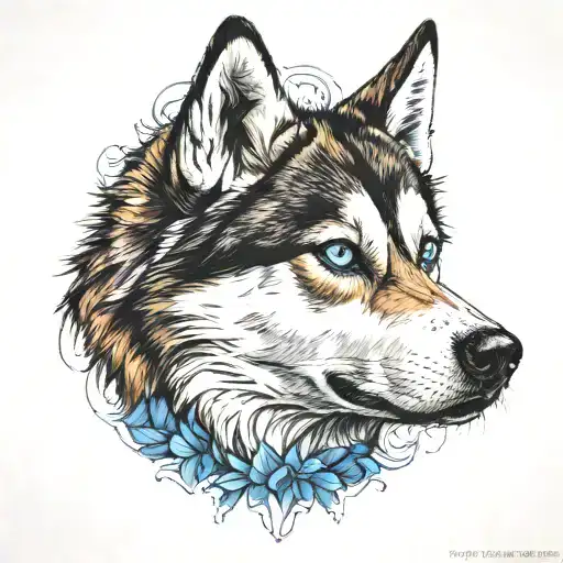 Husky Eyes Left Blue Right Brown Eye Color