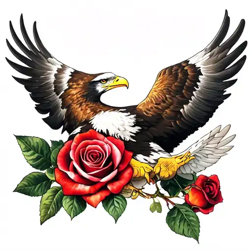 Eagle And Rose