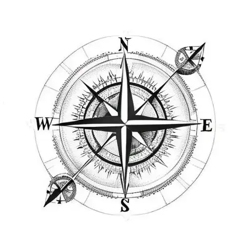 Compass Containing Map