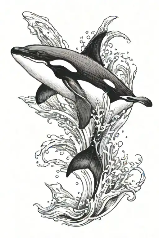 Orca Black White