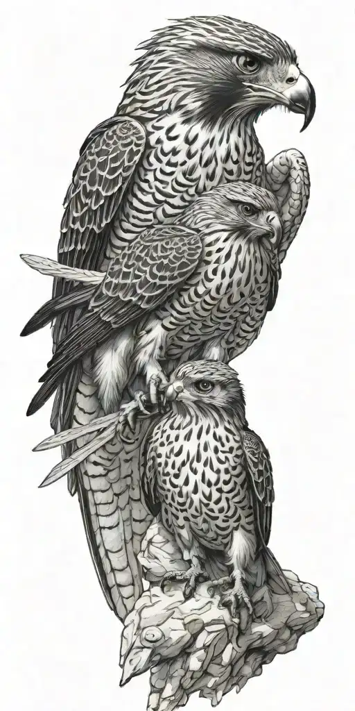 Falcon And Giant Fighting Each Other