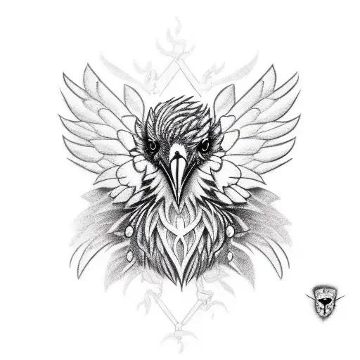 Cute Little Raven Fullbody