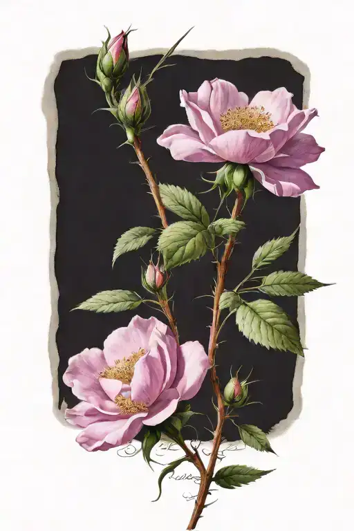 Pink Wild Prairie Rose