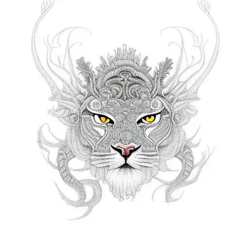 An Intricate Animal Kingdom Design Featuring Various Animals