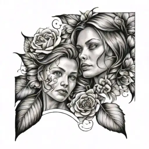 Mother Daughter Flowers