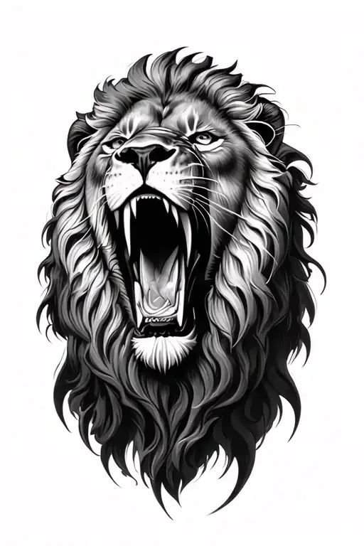 Lion Roaring