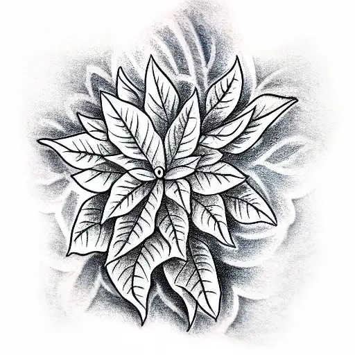 Poinsettias And An Angel