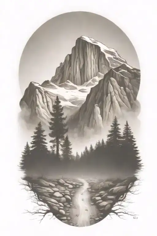 A Trail Leading Through A Forest