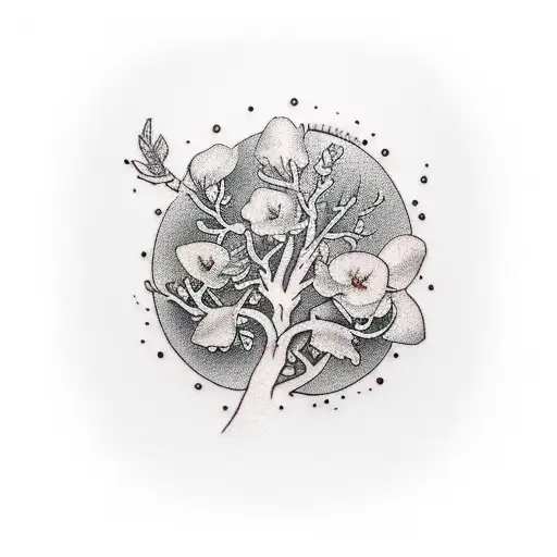 Wild Poppie And Tree Sleeve