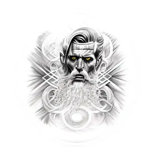 A Realistic Portrait Of Hade The God Of The Underworld