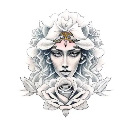 Womens God With Rose