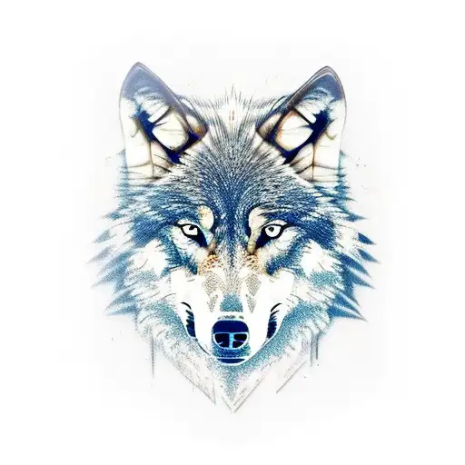 Wolf Pocketwatch Tribal