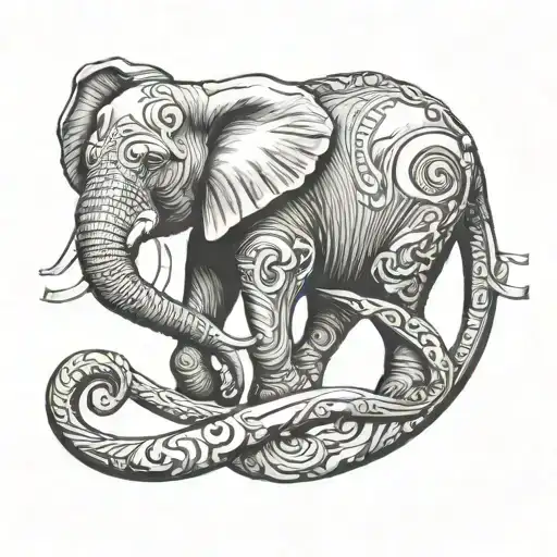 Elephant With Autism Infinity Band