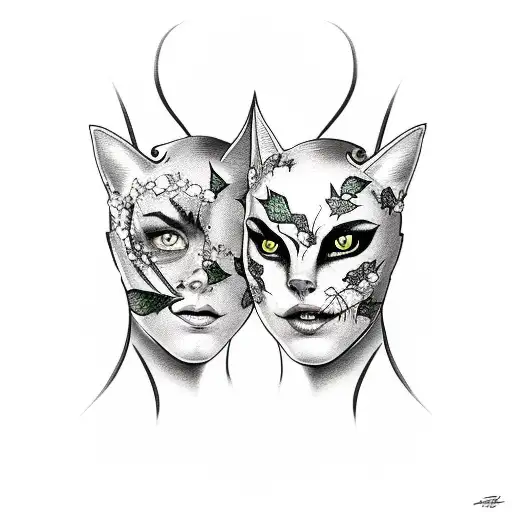 Poison Ivy And Cat Woman