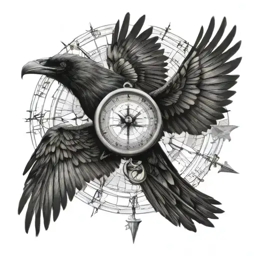 Nordic Raven Compass