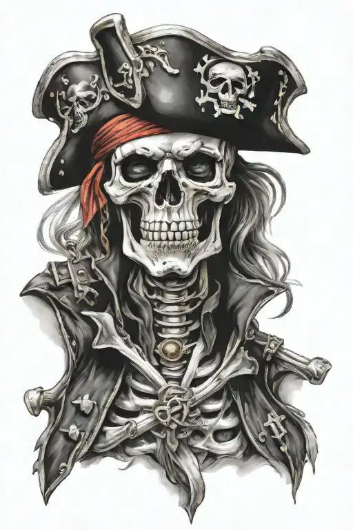 Skeleton Pirate Captain