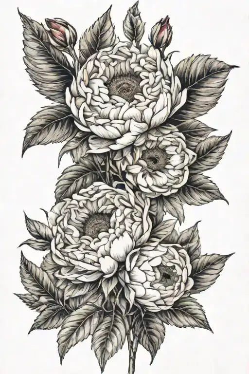 Sunflower Peony Wildflower