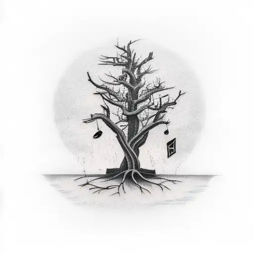 Dead Tree With A Bass Guitar