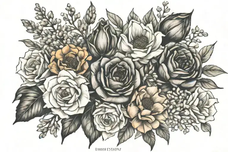 November And October Birth Flower Bouquet