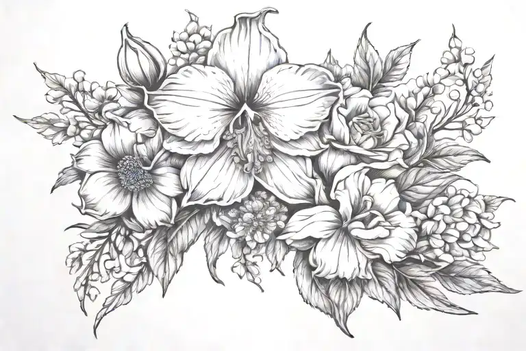 November And October Birth Flower Blooming