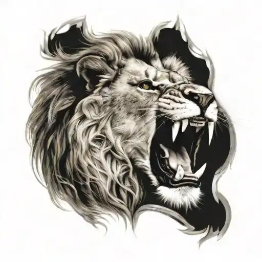 Lion Roaring