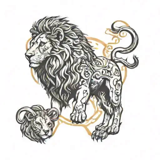 Lion And Aries Zodiac Sign