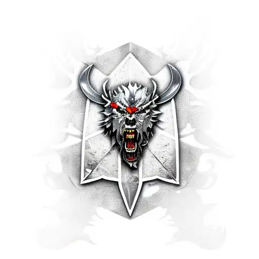 Witcher Silver Sword With Witcher Medallion