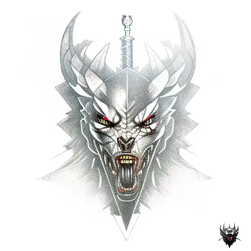 The Witcher With Black Sword