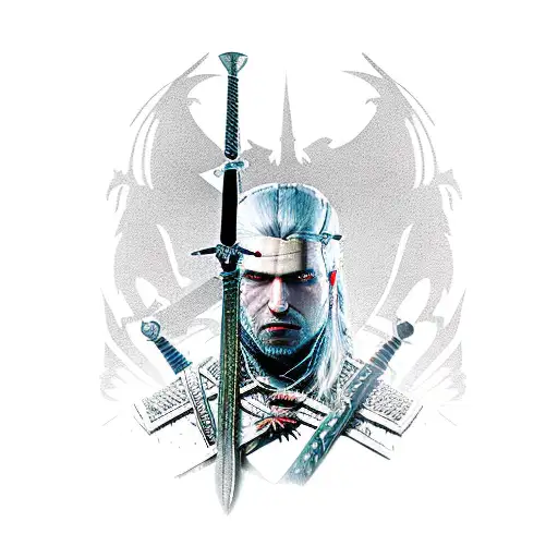 The Witcher With Black Sword