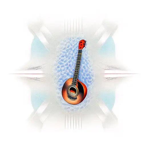 Music Dna With A Guitar