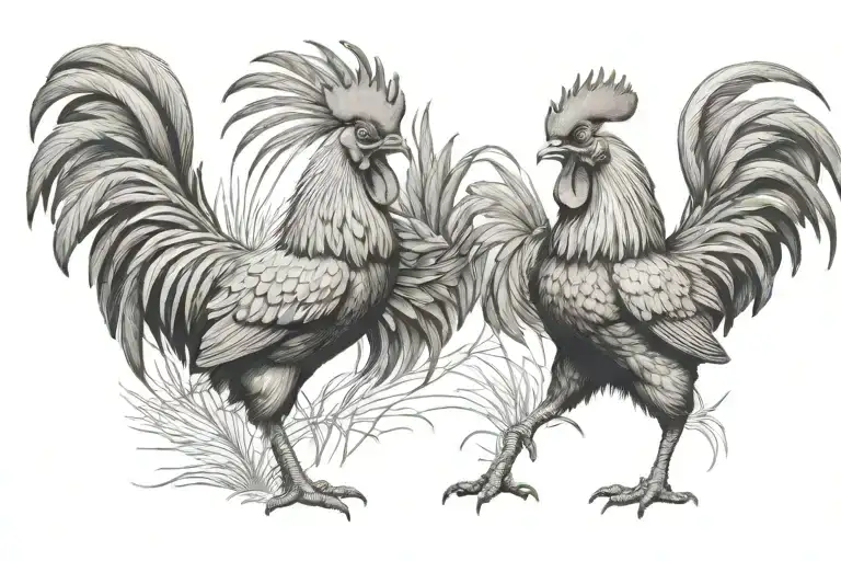 Philippine Rooster Fighting Each Other