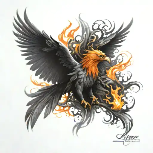 Phoenix Rising From The Ashes