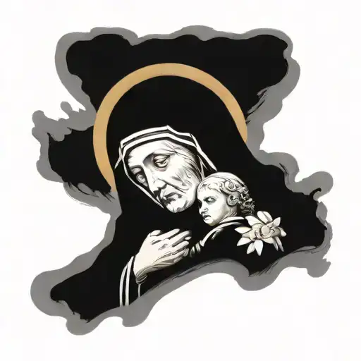 Saint Rita And Mother