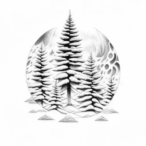 Forest Scene That Progresses Into A Planetary Scene